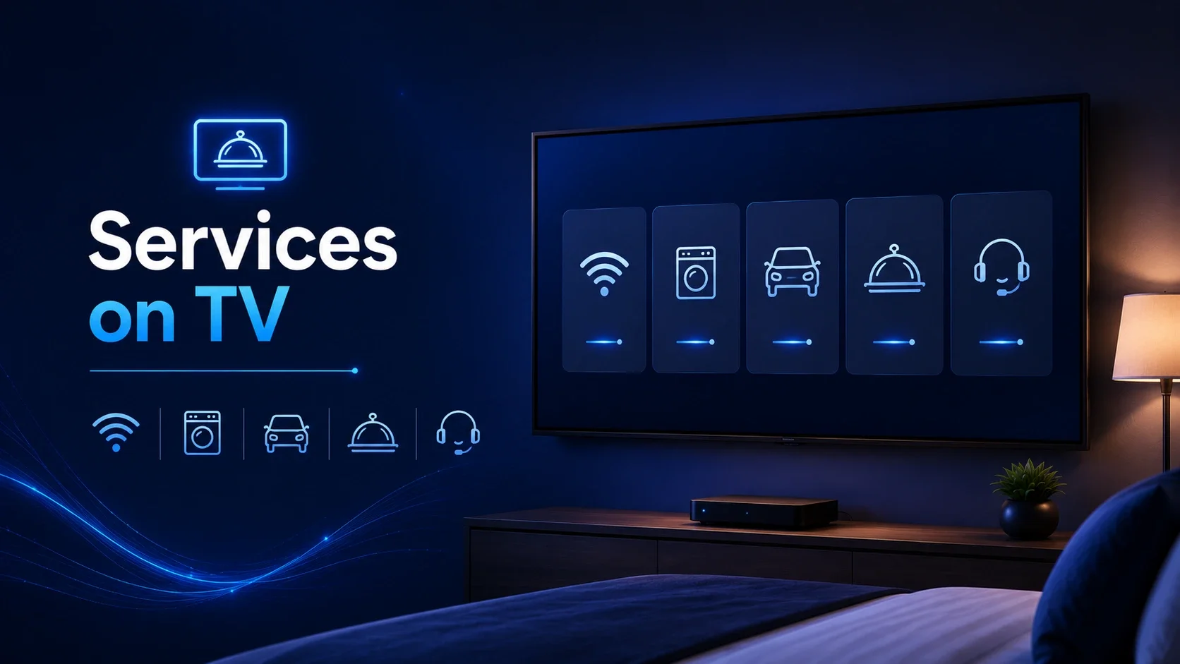 Services Module — 65 Inch 4K QLED Android Hotel TV By ICE | ICE