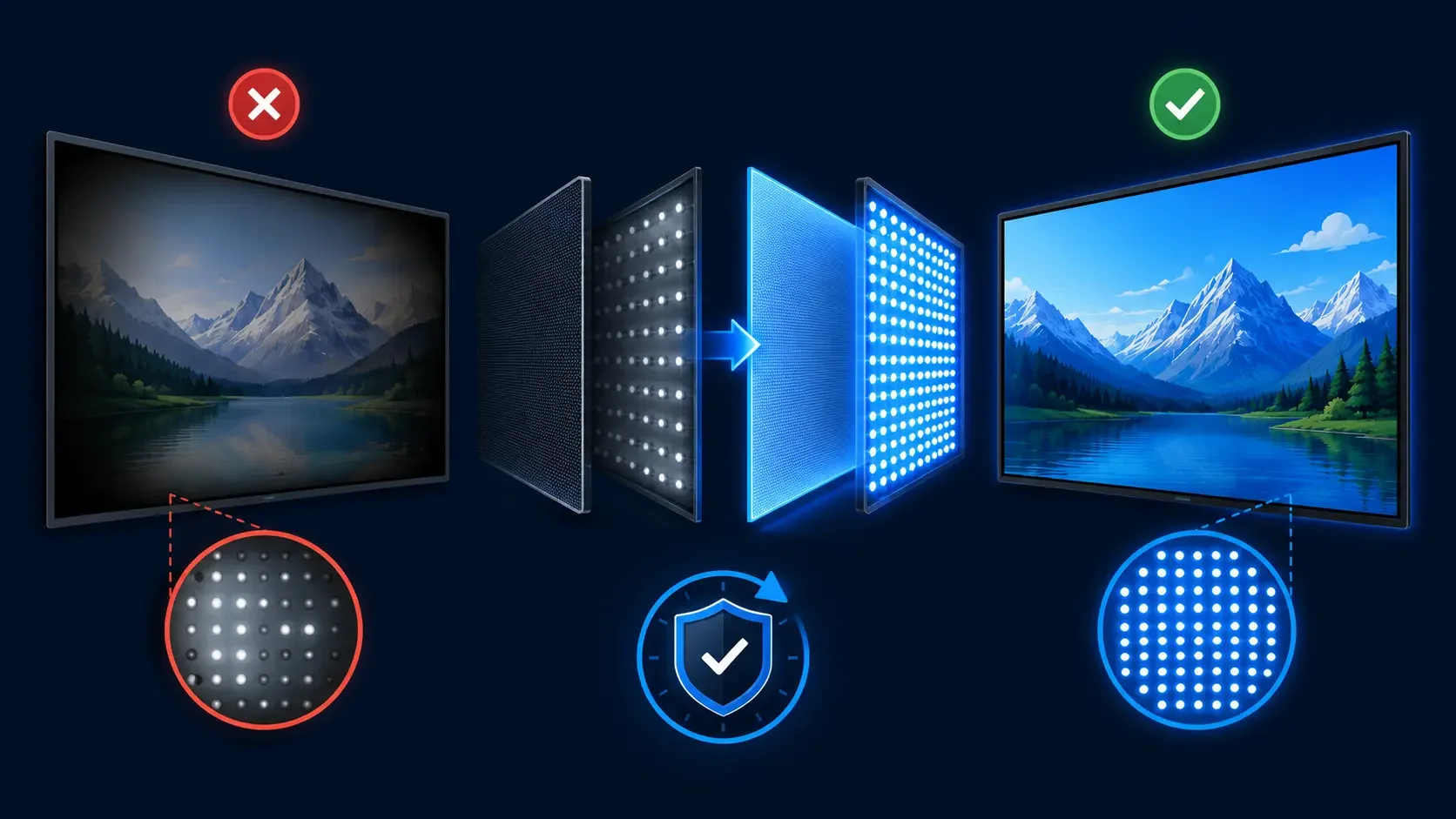 DLED Backlight — ICE 65" 4K UHD QLED Android Commercial TV | ICE