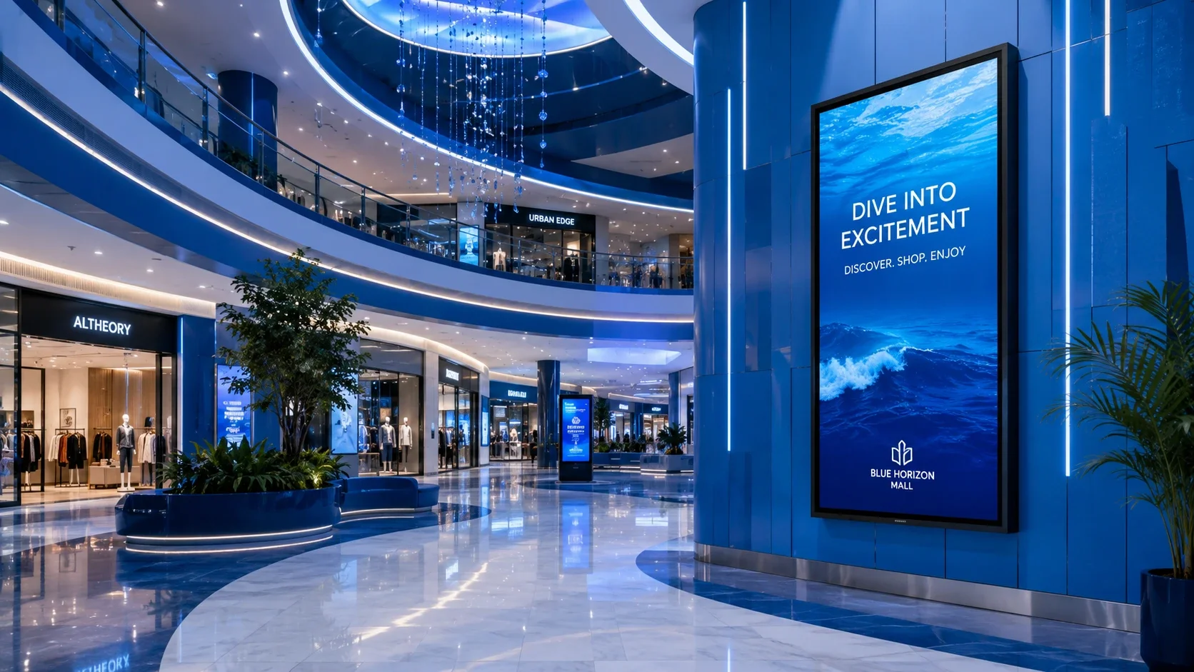 Malls & Shopping Centers — ICE 65" 4K UHD QLED Android Commercial TV | ICE