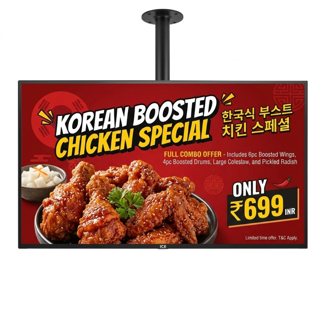 ICE 43" FHD Bezel-less Android  Commercial TV — ICE TV Manufacturer India