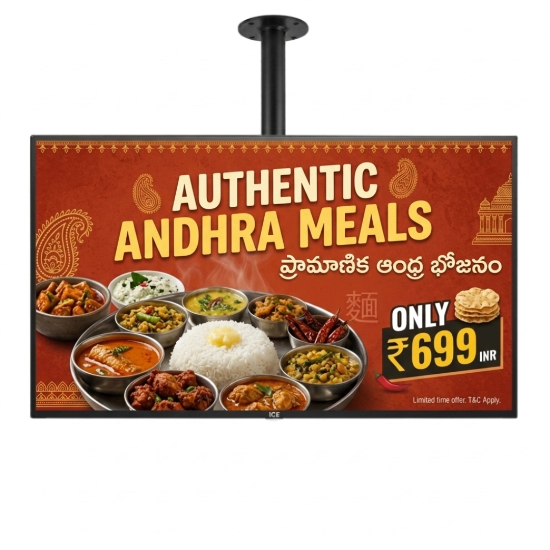 ICE 50" 4K UHD QLED Android Commercial TV — ICE TV Manufacturer India