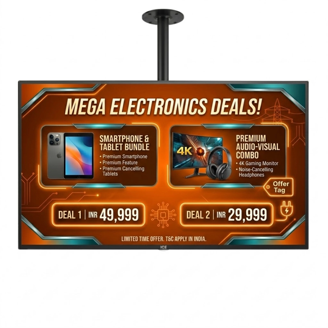 ICE 86" 4K UHD QLED Android Commercial TV — ICE TV Manufacturer India
