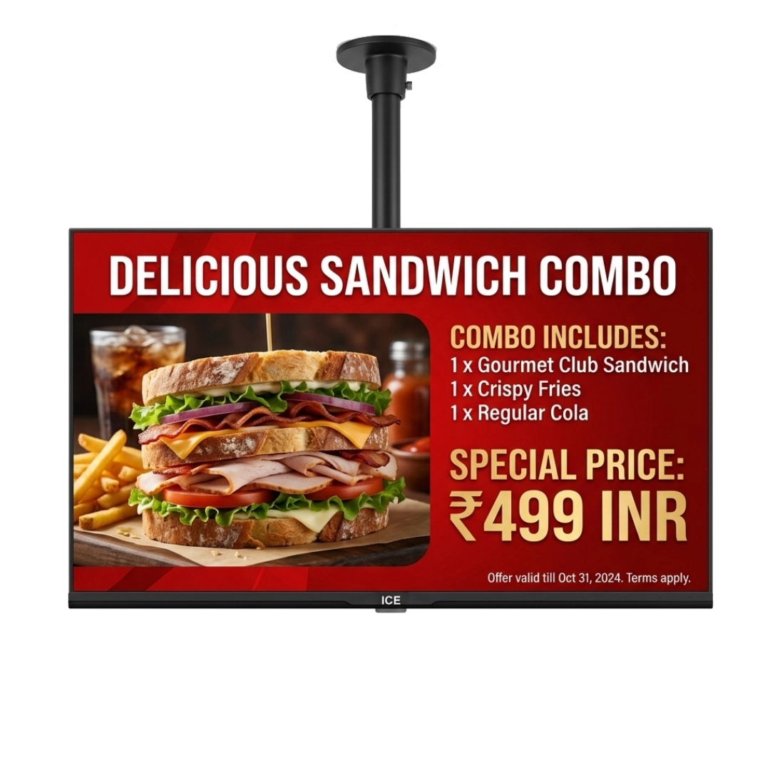 ICE 32" FHD Bezel-less Android Commercial TV — ICE TV Manufacturer India